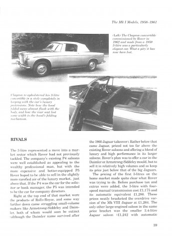 Rover P5 & P5B - The Complete Story