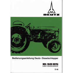 Bedienungsanleitung Deutz-Dieselschlepper D4005, gebruiksaanwijzing