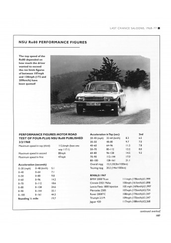 NSU - Ro80 - The Complete Story NSU - Ro80 - The Complete Story