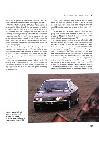 NSU - Ro80 - The Complete Story NSU - Ro80 - The Complete Story