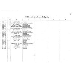 Ersatzteilliste Deutz-Dieselschlepper D4005, onderdelen lijst