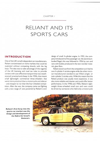 Reliant Sabre, Scimitar and SS1