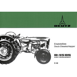 Ersatzteilliste Deutz-Dieselschlepper D4505, onderdelen lijst