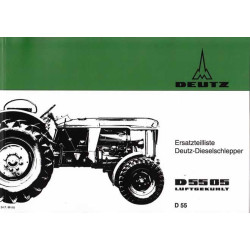 Ersatzteilliste Deutz-Dieselschlepper D5505, onderdelen lijst