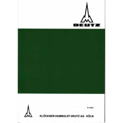 Bedienungsanleitung Deutz-Dieselschlepper D6005, gebruiksaanwijzing