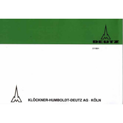 D57 - Ersatzteilliste Deutz-Dieselschlepper D6005