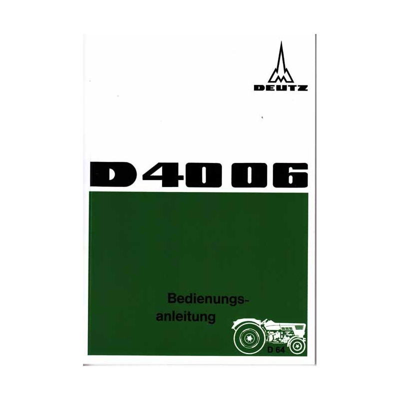 D64 - Bedienungsanleitung Deutz D4006