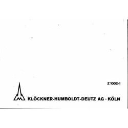 Ersatzteilliste Deutz D3006, onderdelen lijst