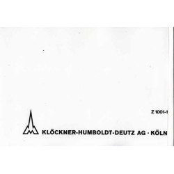 Ersatzteilliste Deutz D2506, onderdelen lijst