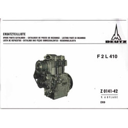 Ersatzteilliste Deutz F2L410 Z0141-42, onderdelen lijst
