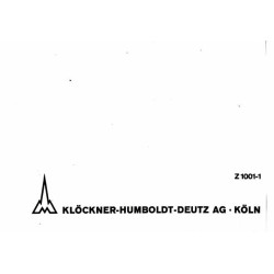 Ersatzteilliste Deutz D4006, onderdelenlijst