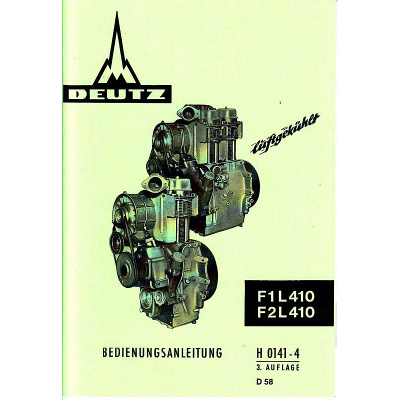 Bedienungsanleitung Deutz Luftgekühlte Motor, gebruiksaanwijzing