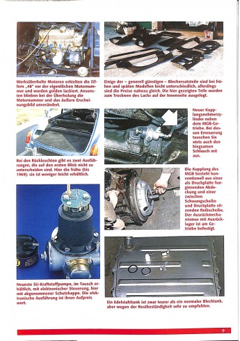 MGB Roadster & GT-  Alle Modelle von 1962 - 1980