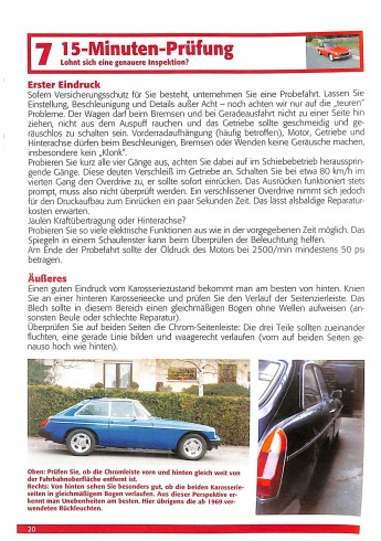 MGB Roadster & GT-  Alle Modelle von 1962 - 1980
