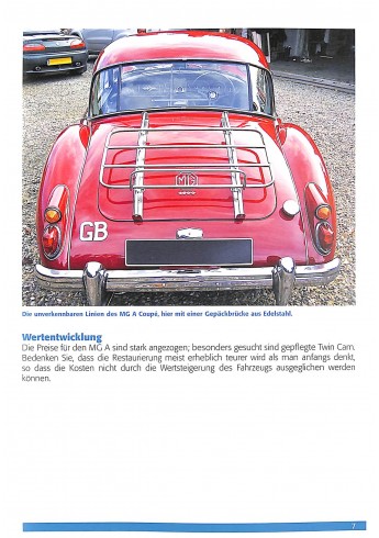 MGA Alle Modelle von 1955 bis 1962 MGA Alle Modelle von 1955 bis 1962