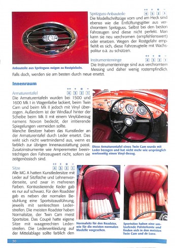 MGA Alle Modelle von 1955 bis 1962 MGA Alle Modelle von 1955 bis 1962