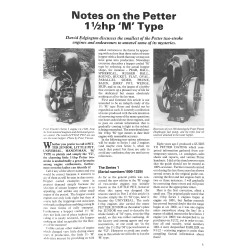 Stationary Engine Magazine on Petter M type