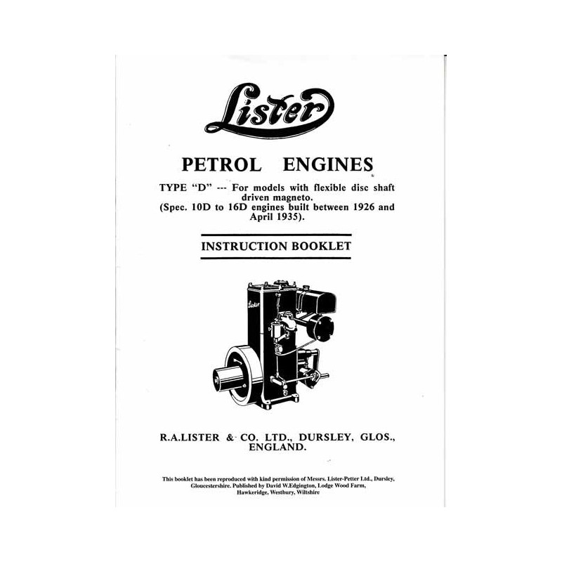 Lister Petrol Engines