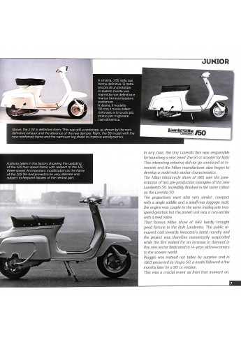 LAMBRETTA JUNIOR - 50, 100, 125. Storia Modelli e documenti/History, models and documents