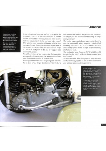 LAMBRETTA JUNIOR - 50, 100, 125. Storia Modelli e documenti/History, models and documents