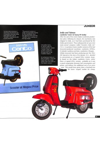 LAMBRETTA JUNIOR - 50, 100, 125. Storia Modelli e documenti/History, models and documents