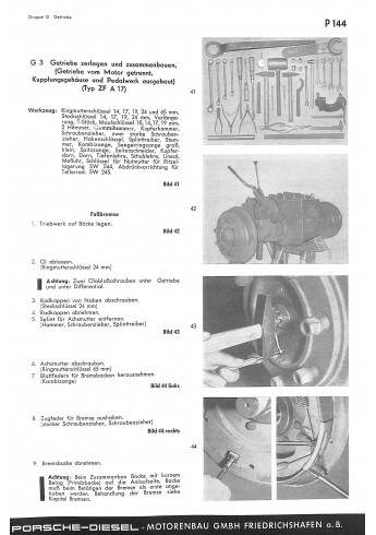 P02 - Reparaturhandbuch Porsche-Diesel