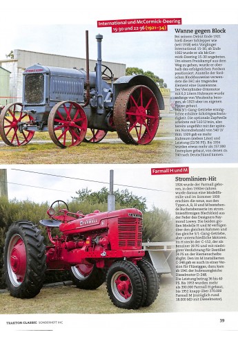 IHC-Traktoren - Meilensteine der International Harvester Company