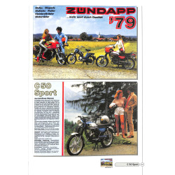 Zündapp Prospekte Moped, Mokick, Kleinkraftrad & Leichtkraftrad 1953-84