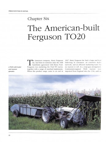 Ferguson TE20 In Detail