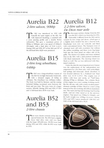 Lancia Aurelia In Detail