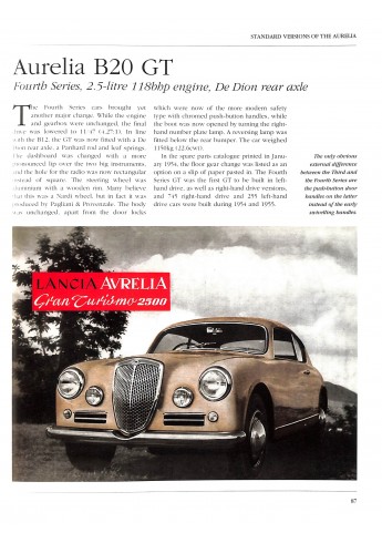 Lancia Aurelia In Detail