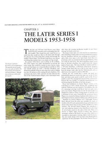 Fabrieksoriginele Land Rover Series I 86-, 88-, 107- en 109-inch modellen