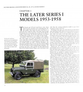 Fabrieksoriginele Land Rover Series I 86-, 88-, 107- en 109-inch modellen
