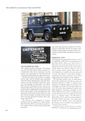 De complete catalogus van de Land Rover