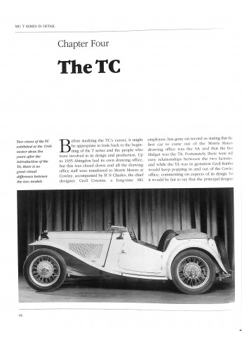 MG T-serie in detail