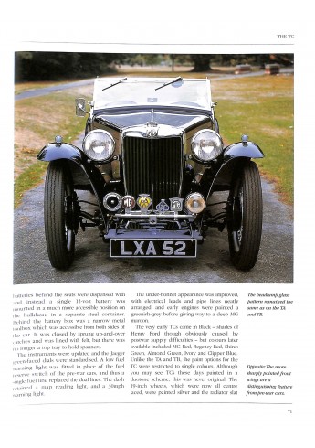 MG T-serie in detail