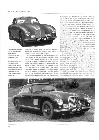 Aston Martin DB2, DB2/4 en DB3 in detail