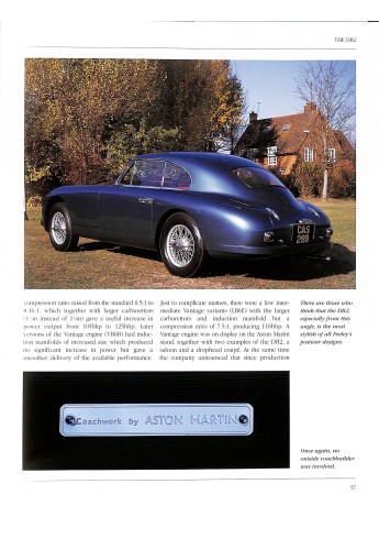 Aston Martin DB2, DB2/4 en DB3 in detail