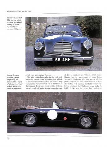 Aston Martin DB2, DB2/4 en DB3 in detail