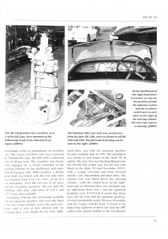 Jaguar XK140/150 in detail