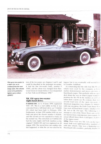 Jaguar XK140/150 in detail