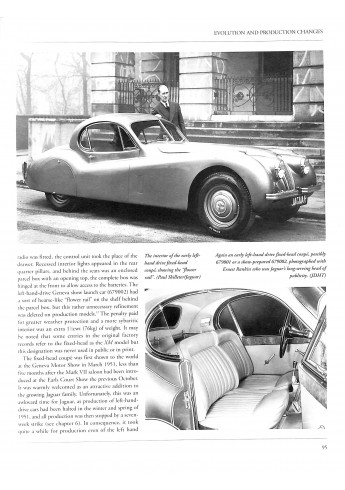 Jaguar XK120 in detail