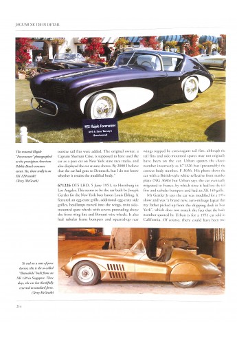 Jaguar XK120 in detail