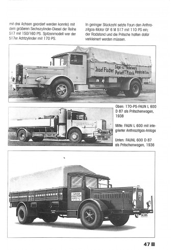 Faun - Lastwagen 1916-1988