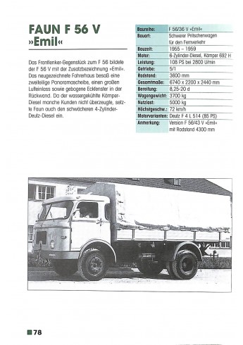 Faun - Lastwagen 1916-1988