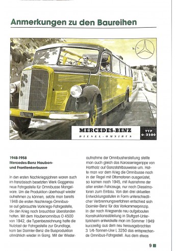 Mercedes-Benz Omnibusse - 1945-1982