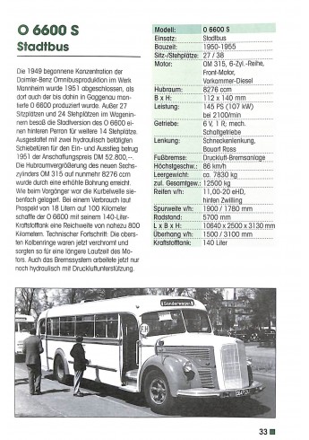 Mercedes-Benz Omnibusse - 1945-1982