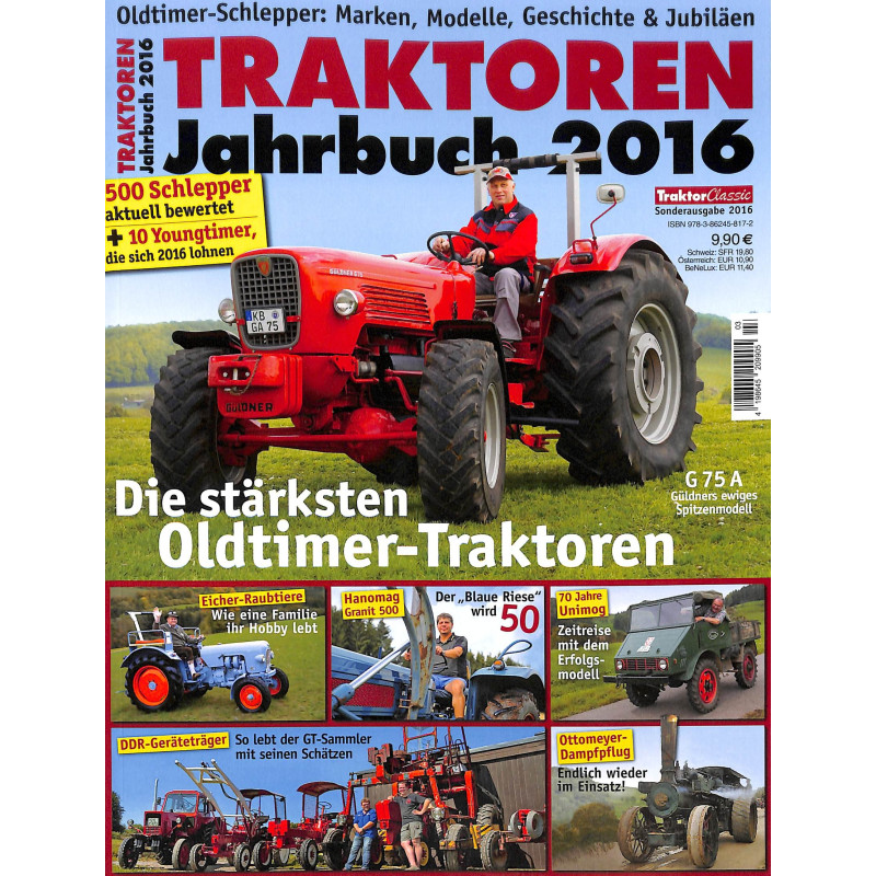 Traktoren Jahrbuch 2016  - Traktor Classic Sonderausgabe 2016