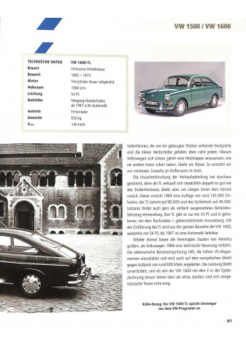VW  Geschichte - Modelle - Technik