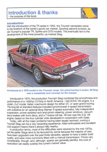 Triumph Stag 1970 to 1977